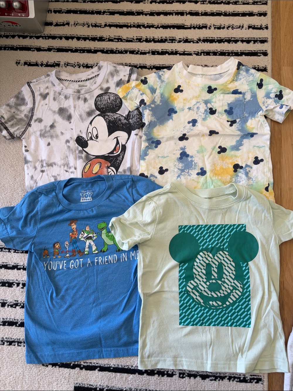 Disney Kids Mickey & Toy Story Graphic Tee Set - Bundle 3t